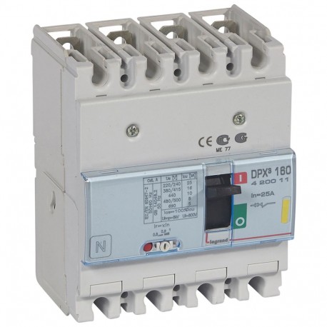 420011 LEGRAND DPX³160 mag. 4P 25A 16kA