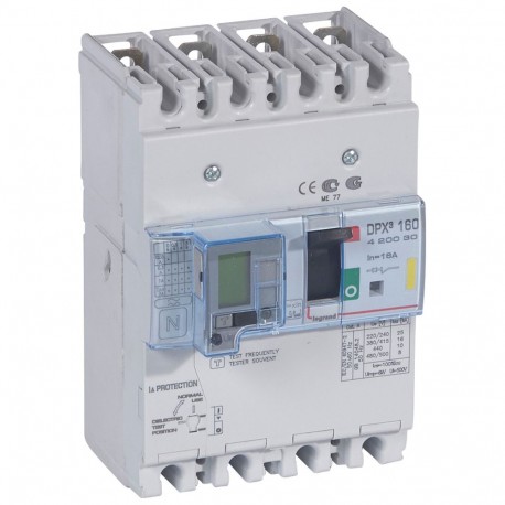 420030 LEGRAND DPX³160 mag+dif 4P 16A 16kA