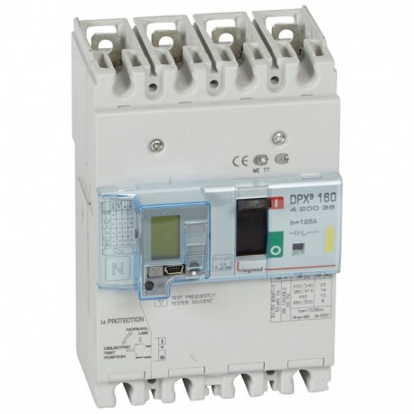 420036 LEGRAND DPX³160 mag+dif 4P 125A 16kA
