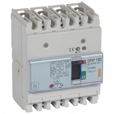 420051 LEGRAND DPX3160 mag. 4P 25kA 25A