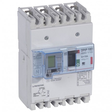 420110 LEGRAND DPX³160 mag+dif 4P 16A 36kA
