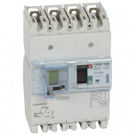 420150 LEGRAND DPX3160 mag+dif 16A 4P 50kA