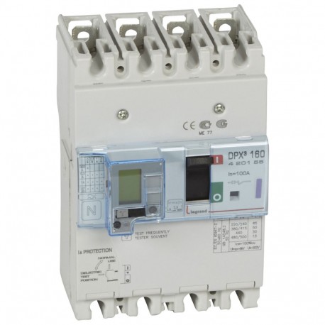 420155 LEGRAND DPX3160 mag+dif 4P 100A 50kA