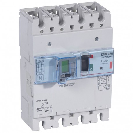 420352 LEGRAND DPX³250 elec+dif 4P 40A 36kA