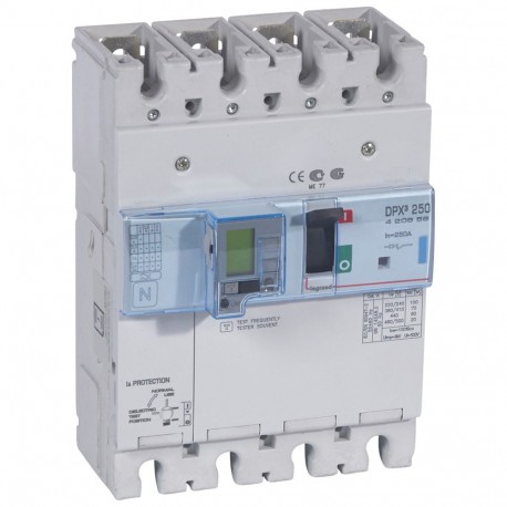 420659 LEGRAND DPX3250 elec+dif 4P 70kA 250A