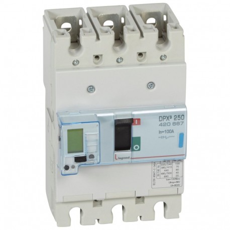 420667 LEGRAND DPX³250 elec+med 3P 100A 70kA
