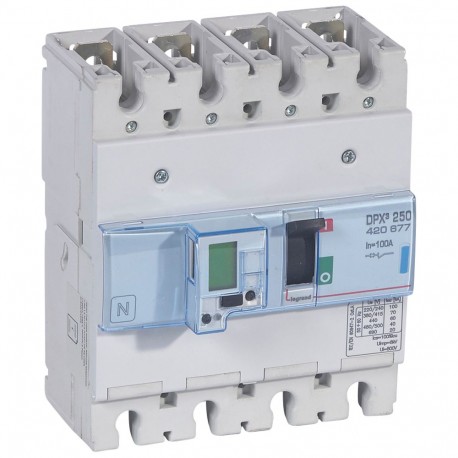 420677 LEGRAND DPX3250 elec+med 4P 100A 70kA
