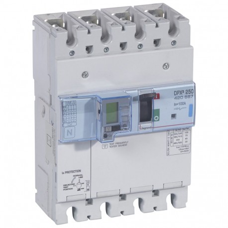 420687 LEGRAND DPX3250 к+МД+диф 4П 100А 70ка