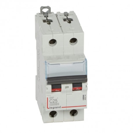 409204 LEGRAND MAGNETE DX3 10/16kA C 2P 25A