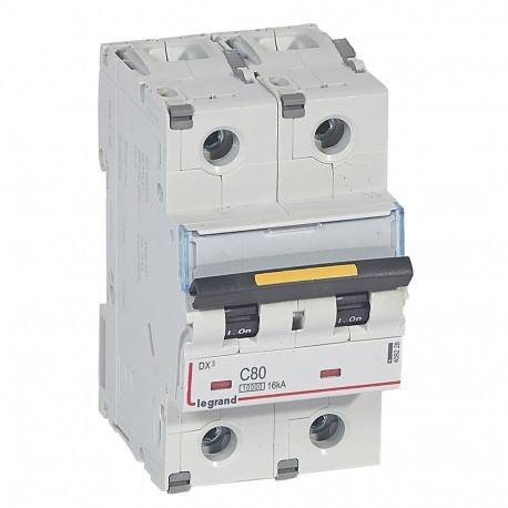 409228 LEGRAND MAGNET DX3 10/16kA C 2P 80A