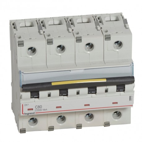 409362 LEGRAND AIMANT DX3 10/16kA C 4P 80A