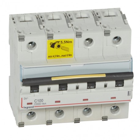 409363 LEGRAND AIMANT DX3 10/16kA C 4P 100A