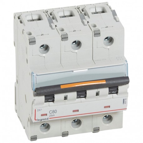 409788 LEGRAND AIMANT DX3 25kA C 80A 3P