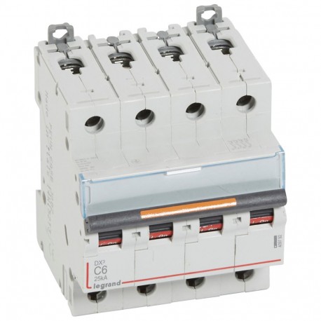 409792 LEGRAND MAGNET DX3 25kA C 4P 6A