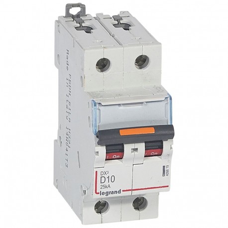 409819 LEGRAND MAGNET DX3 25kA D 2P 10A