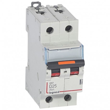 409822 LEGRAND MAGNET DX3 25kA D 2P 25A