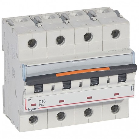 409846 LEGRAND MAGNET DX3 25kA D 4P 16A