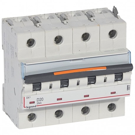 409847 LEGRAND MAGNETE DX3 25kA D 4P 20A