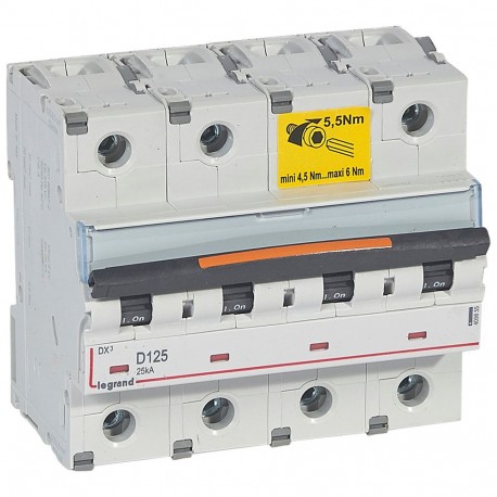 409855 LEGRAND MAGNETE DX3 25kA D 4P 125A