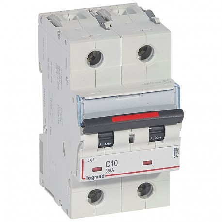 410007 LEGRAND MAGNETE DX3 36kA C 2P 10A