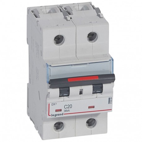 410009 LEGRAND MAGNET DX3 36kA C 2P 20A