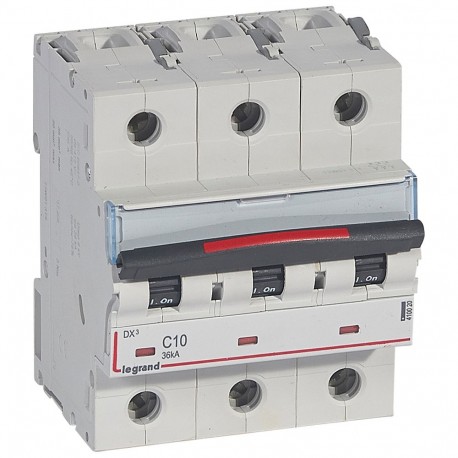 410020 LEGRAND MAGNETE DX3 36kA C 10A 3P