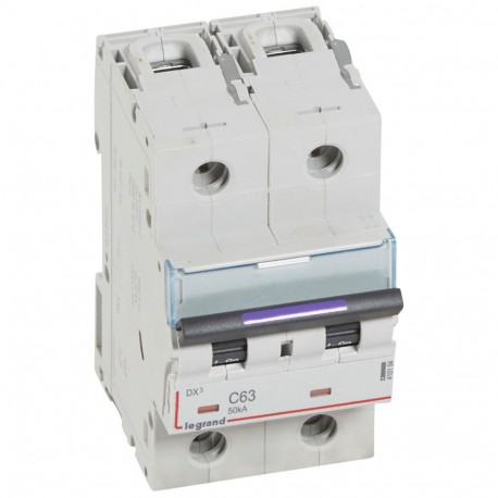 410154 LEGRAND MAGNET DX3 50kA C 2P 63A