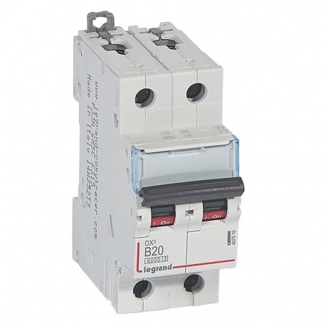 407510 LEGRAND MAGNET-DX3 6/10KA B 2P 20A