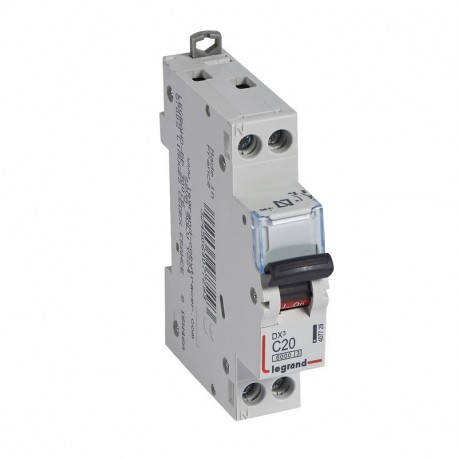 407729 LEGRAND AIMANT DX3 6/10KA P+N C20 1mod