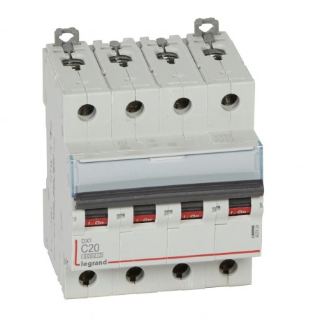 407929 LEGRAND AIMANT DX3 6/10 KA C 4P 20A