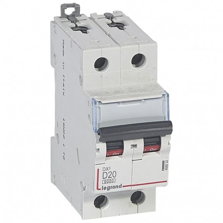 408032 LEGRAND MAGNETE DX3 6/10 KA D 2P 20A