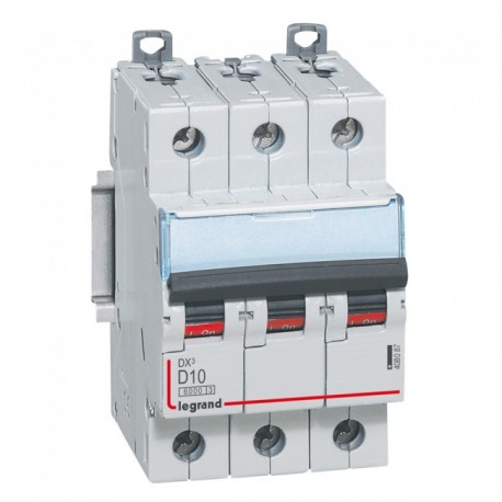 408087 LEGRAND MAGNET DX3 6/10 KA D 3P 10A