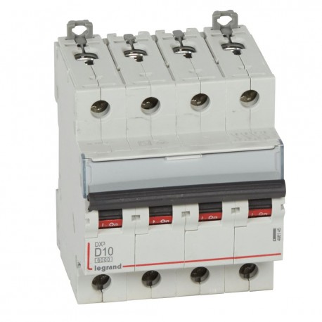 408145 LEGRAND МАГНИТ DX3 НА 6/10 КА Д 4П 10А
