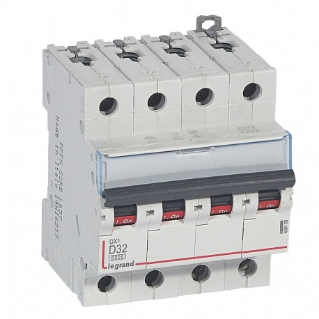 408150 LEGRAND MAGNETE DX3 6/10 KA D 4P 32A