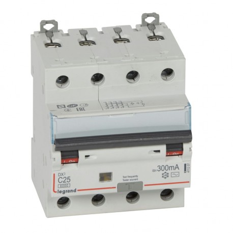 411207 LEGRAND MAGNET CO DX3 4P 300mA C25