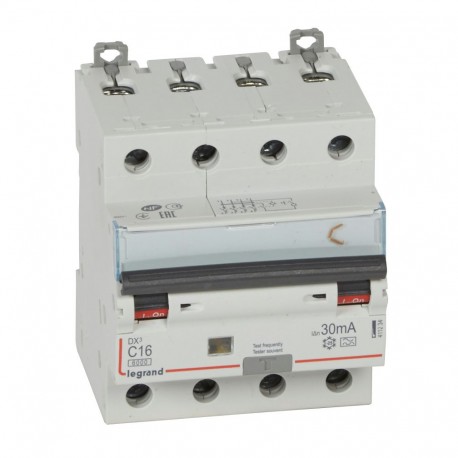411234 LEGRAND AIMANT DIFFÈRENT DX3 4P 30mA C16