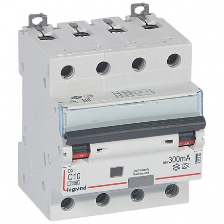 411238 LEGRAND MAGNET DIFFER DX3 4P 300mA C10