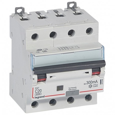 411240 LEGRAND AIMANT DIFFÈRENT DX3 4P 300mA C20