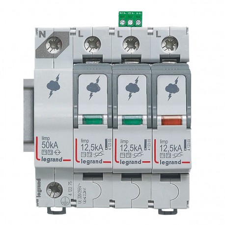 412275 LEGRAND LIMIT SOBRE T1+T2 12,5 KA 3P+N