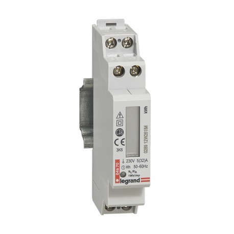 004670 LEGRAND EMDX3 METER SINGLE-PHASE NULL 32A