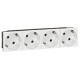 077254 LEGRAND MO-BASE 4X2P+T BL VOITURE