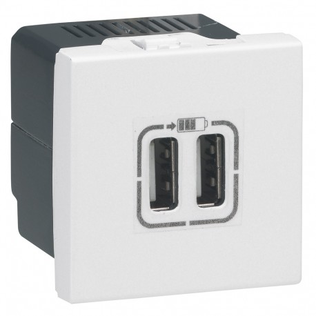 077594 LEGRAND MO-BASE 2XUSB 2M BIANCO
