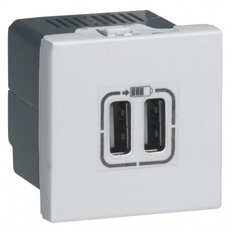 079394 LEGRAND MO-BASE 2XUSB 2M PER IL