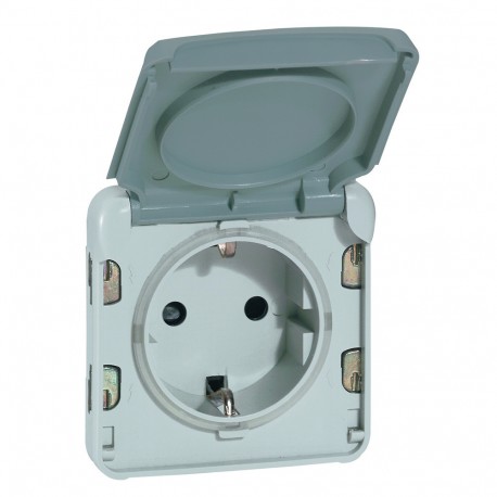 069570 LEGRAND PL-COMP E/S 2P+T AUT GRIGIO