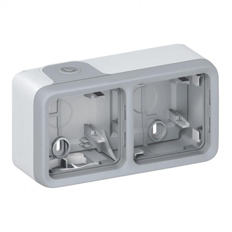 069672 LEGRAND PL-COMP SUP-BOX 2ELE HOR GRAU