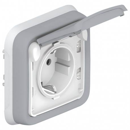 069833 LEGRAND PL-MBL EMP BASE 2P+T TORN GRIS