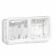 070742 LEGRAND PL-BAC SUP CAJA 2ELE HOR BLAN