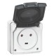 091655 LEGRAND PL-MBL SUP 2P+T 20A GRIS