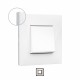 741011 LEGRAND VN-PLACA 1ELE BLANCO/CROMO