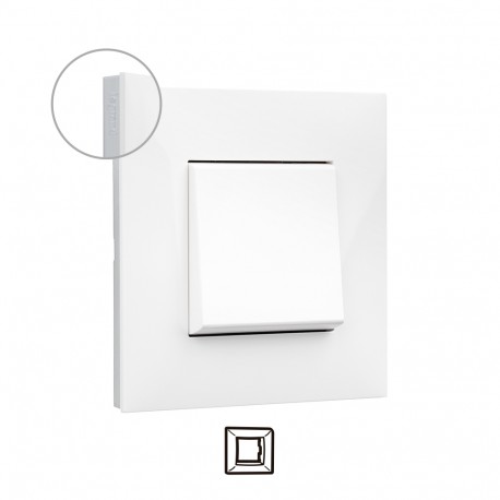 741011 LEGRAND VN-PLACA 1ELE BRANCO/CROMADO
